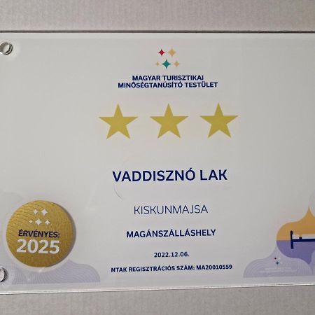 Villa Vaddinszo Lak Kiskunmajsa Esterno foto